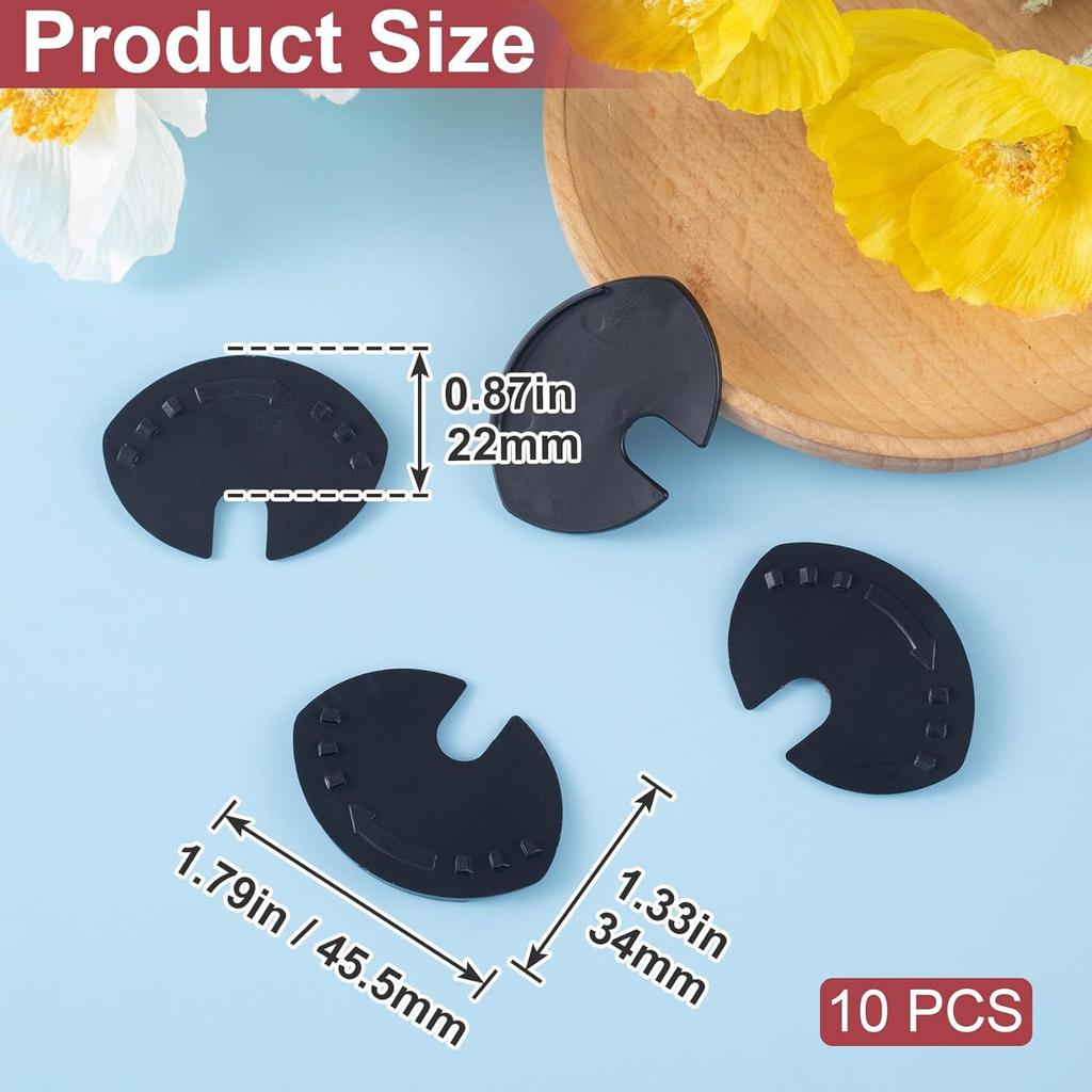 10pcs Soda Can Covers Lids, Plastic Pop Can Lid Cover, Can Top Cap Protector Spill Guard for Soda Drink Beer Coke Juice Beverage- Black