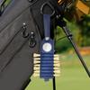 Outdoor Golfs Tees Holder Portable PU Leather Golfs Tees Storage Bag Carry Pouch 7 Slot Golfs Tees Carriers Hanging Pouch