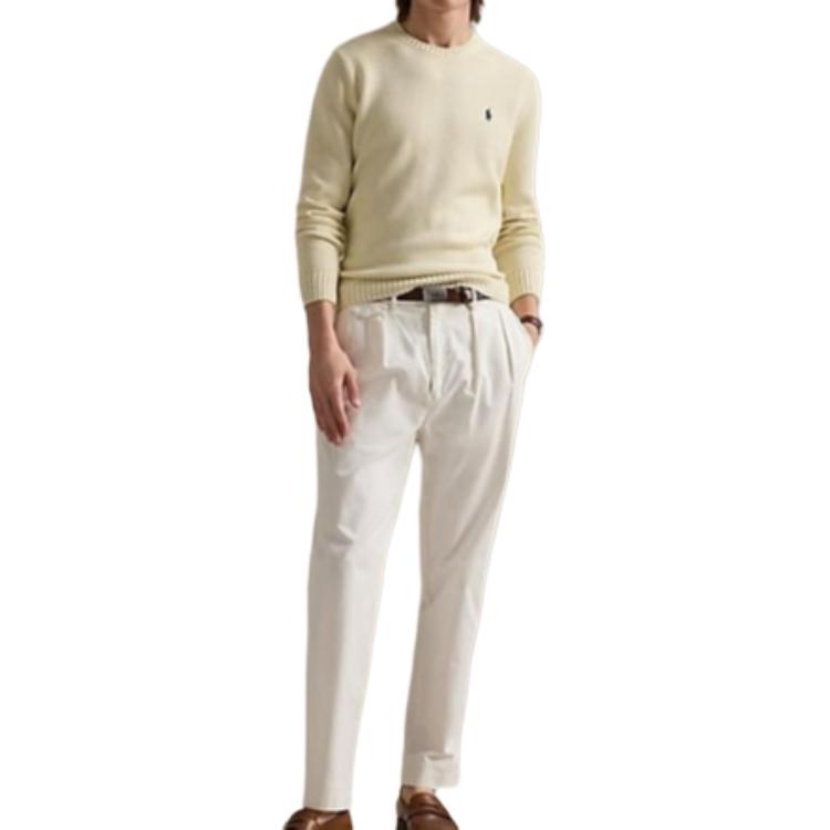 Polo Ralph Lauren Solid Logo Crew Neck Knit Sweater Men sweater MNPOSWE16822194-101