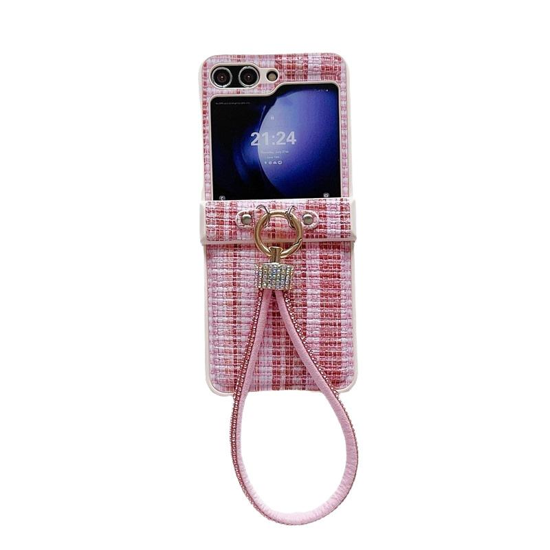 Luxury Shockproof Mobile Phone Cases with Lanyard for Z Flip7 Phone Compatible Folding Screen Protective Cover