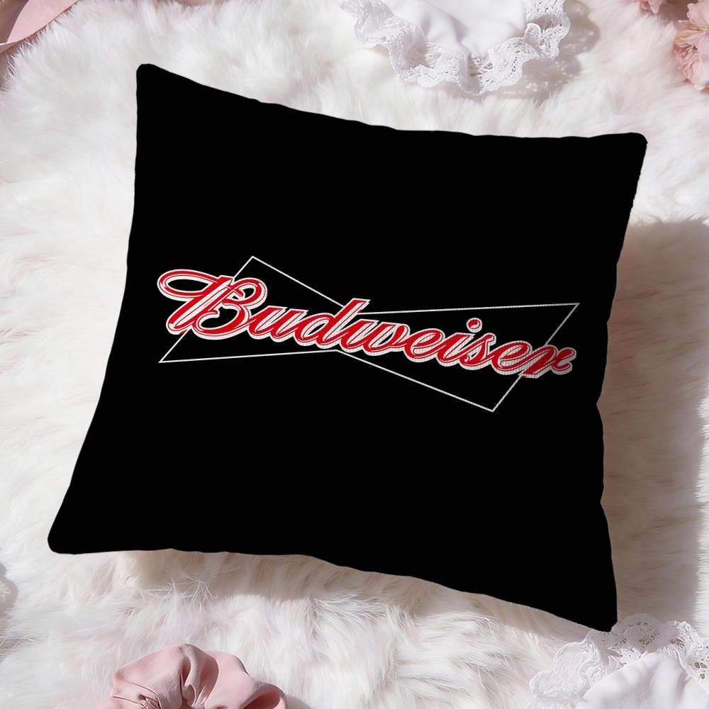 HOT B-BudweiserS Cushion Cover Premium Comfort Reversible Pillow Cove -Two in One Design for Any Room & Car Interior