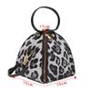 Casual Leopard Print Messenger Bag Large Capacity Multifunctional Dumpling Shape Wallet Pu Leather Handbag Women