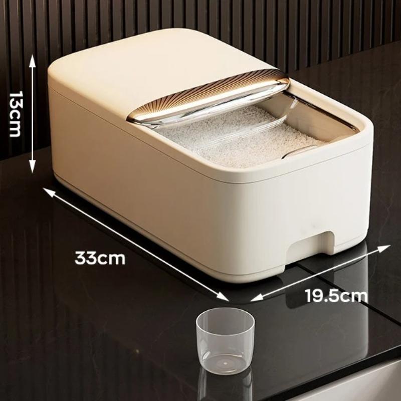 Rice Storage Box Home with Lid Insect Proof Moisture Proof Rice Box Grain Sealed Jar Kitchen Container Storing Dry Grain