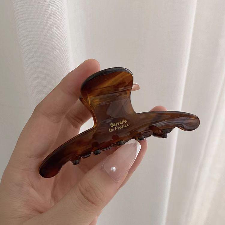 Elegant High Grade Acetate Hair Claw For Women Temperament Lady Headwear Vintage Hair Clip Fashion  Sculpt  Accessories