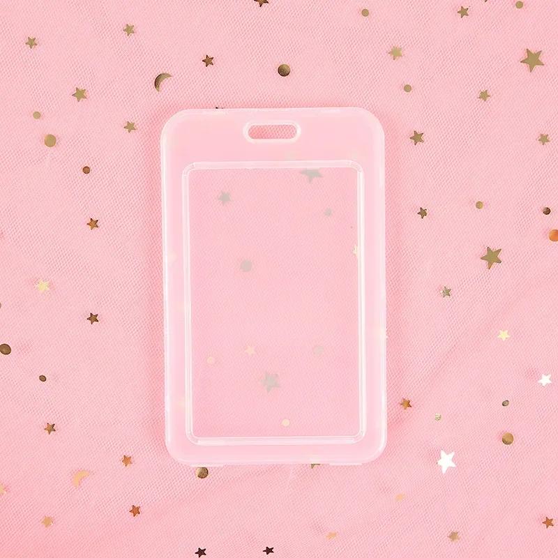 Women Men Card Holder Fashion Metal Retractable Business Credit Card Holders Bank ID Holders Badge Child Bus Card Cover Case