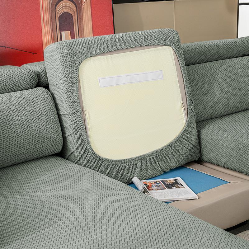 

Thick Jacquard Sofa Seat Cover Elastic Sofa Cover Protector Couch Cover For Sofa Anti-Dust Removable Sofa Cushion Cover Normal Size S циан