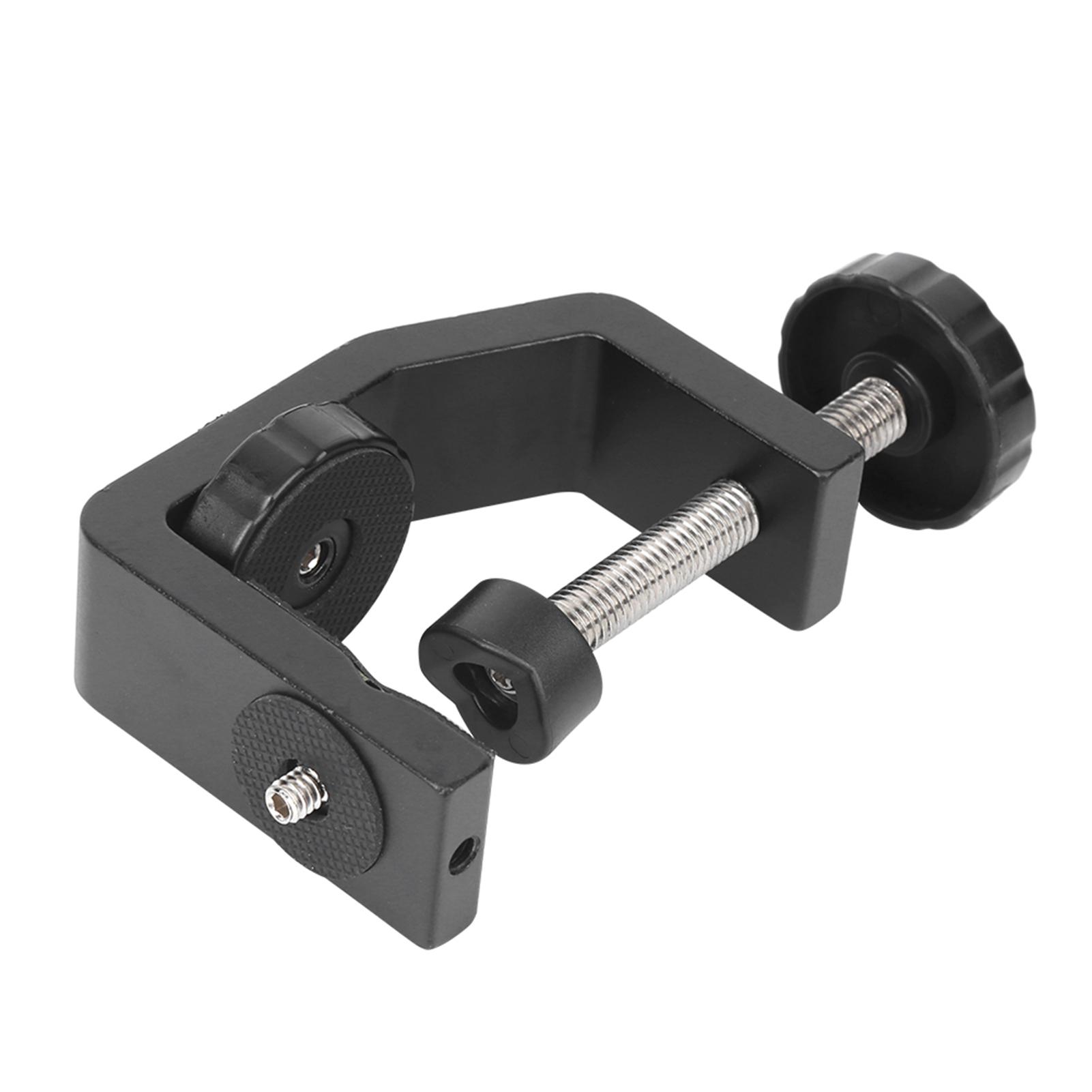 

Большой кронштейн-струбцина C из алюминиевого сплава черного цвета для крепления на столешницу для фонарика, камеры, штатива