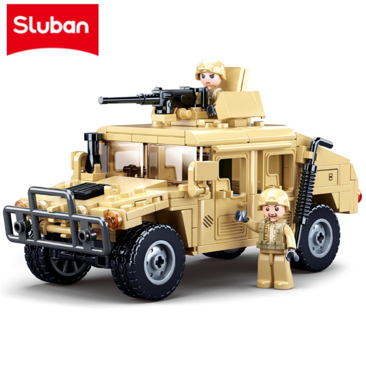 Linyi Toy Unisex High-Quality Sluban High-Quality 265Pcs Army Style High-Quality H1 High-Quality Assault High-Quality Armor Transport Vehicle High-Quality Building