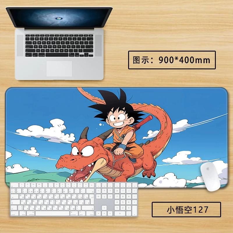 Neuer Schlichter Stil Son Goku Leder Mauspad Übergröße Animation Dragon Ball Kakarotto Kreative Computer Tastatur Büro Rutschfest Wasserdicht Tischmatte