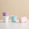 1 Stück Chinesische Keramik-Teetasse Handgefertigt Einfarbig Weißes Porzellan Teetasse Haushaltsteeschale Persönliche Meditations-Tasse Teegeschirr