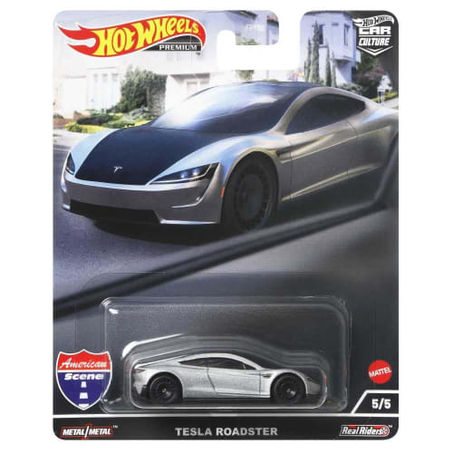

Hot Wheels Car Culture American Scene Tesla Roadster [Ages 3 and up] HCK02