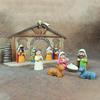 11Pcs Holy Family Decor Nativity Scene Set Christmas Decoration Desktop Ornament Traditional
