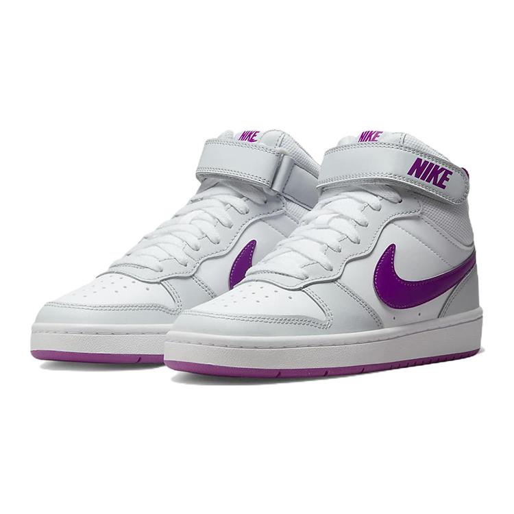 Nike Court Borough Mid 2 GS 'Pure Platinum Vivid Purple' CD7782-009