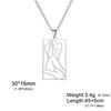 My Shape Shapely Beauty Women Necklaces Charming Pictorial Girl Pendants Pendants Neck Chain Stainless Steel Fashion Jewelry