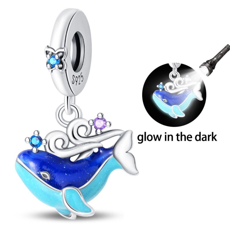 Fashion 925 Silver Summer Ocean World Series Sea Turtle Starfish Crab Octopus Charms Beads Fit 925 Bracelet DIY Jewelry