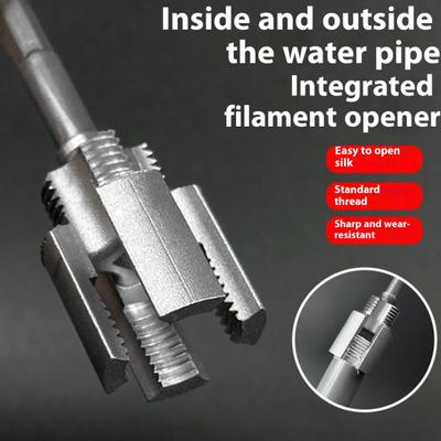 Integrated Internal External Pipe Threading Tool Heavy-Duty Universal Dual-Function Pipe Thread Cutting Tool PVC Pipe Threader KTY