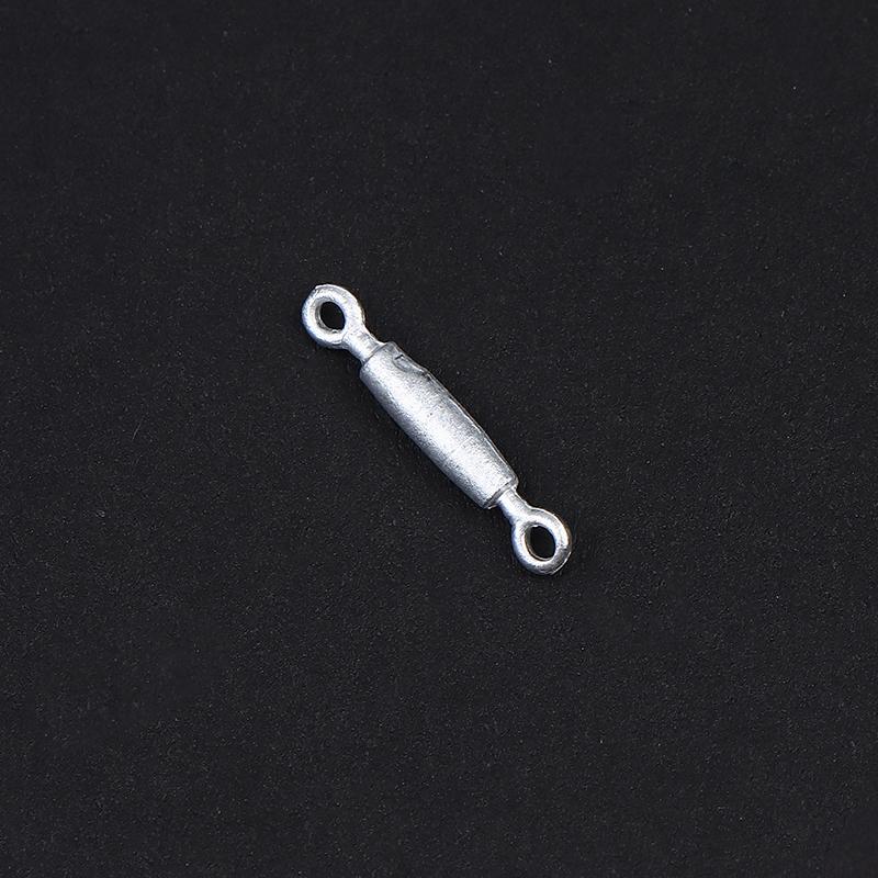 12 Pezzi Lunghezza 15 Mm Tenditore per Modello di Nave Diametro 2 Mm Vite di Manovra in Lega Morsetto per Corda Metallica di Simulazione Parti Decorative Fai da Te