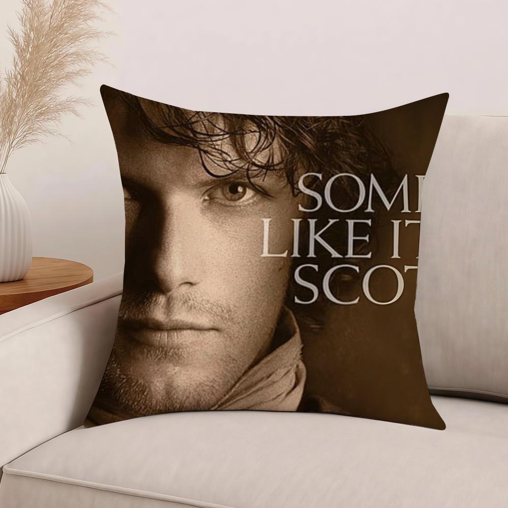 Jamie Fraser Tv Show Outlander Pillow Case Office Cushions Suitable For Sofa Car Bedroom Decorative Cushion Cover