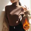 Women's Slim Fit Fleece Turtleneck - Autumn/Winter Long Sleeve Base Layer