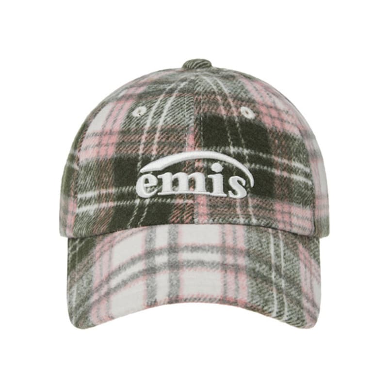 

EMIS MULTI COLOR CHECK BALL CAP-PINK PINK