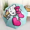 1pc Hello Kitty Automatic Folding Umbrella - 8-Rib Automatic Open/Close, Portable Collapsible Compact Umbrella yy251218013