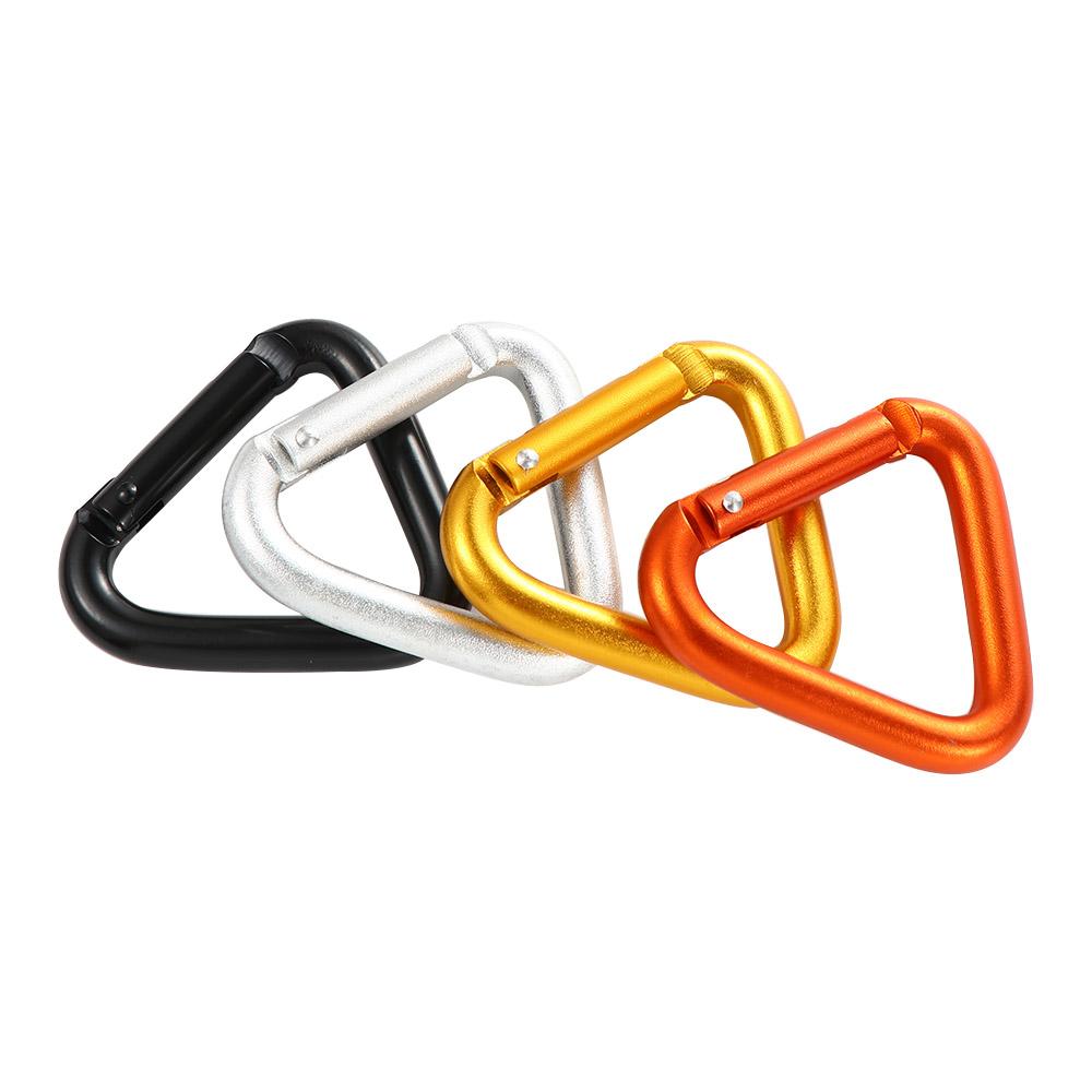Snap Kettle Clip Accessories Outdoor Aluminum Zinc Zinc Alloy Triangle Carabiner Keychain Hook Buckle