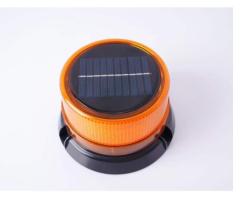 Solar Flashing Safety Light for Traffic, Construction, & Emergency Barriers