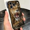 Löwe Männlich Mann König Weiche Handyhülle für iPhone 16 16E 17 Air 15 Pro Max 14 Plus 13 Mini 11 12 7 Schwarze Hülle Rückseite
