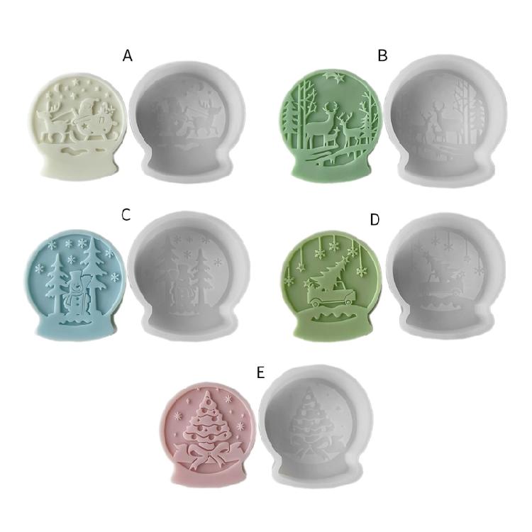 Easy to Demold Silicone Mold Crystal Slickball Shaped Molds for Artisanal Candle and Soap Crafting Jewelry Making Tool