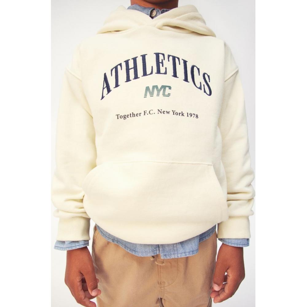 

Толстовка с капюшоном HM Print Detail Light Yellow Athletics