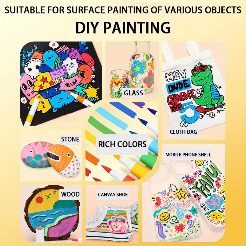 12/24/36 Farben Acrylfarbe Markierung Deckend Wasserdicht, Kunst DIY Malerei, Künstlerbedarf, Stapelbare Markierung