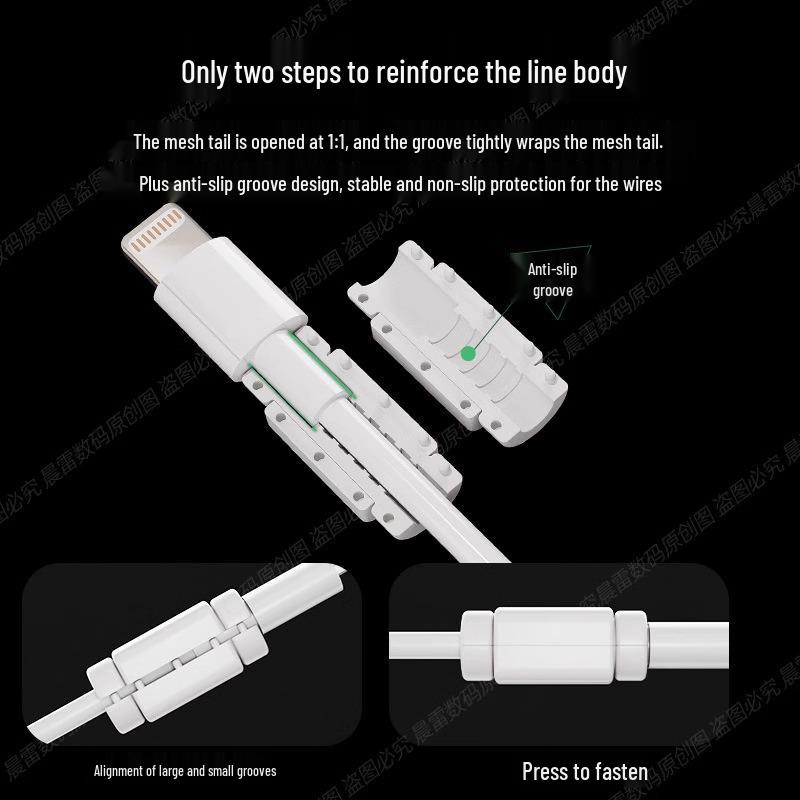 Anti-Break Cable Protector: Prevents Charger Damage & Cat Bites for iPad, Tablets, Phones