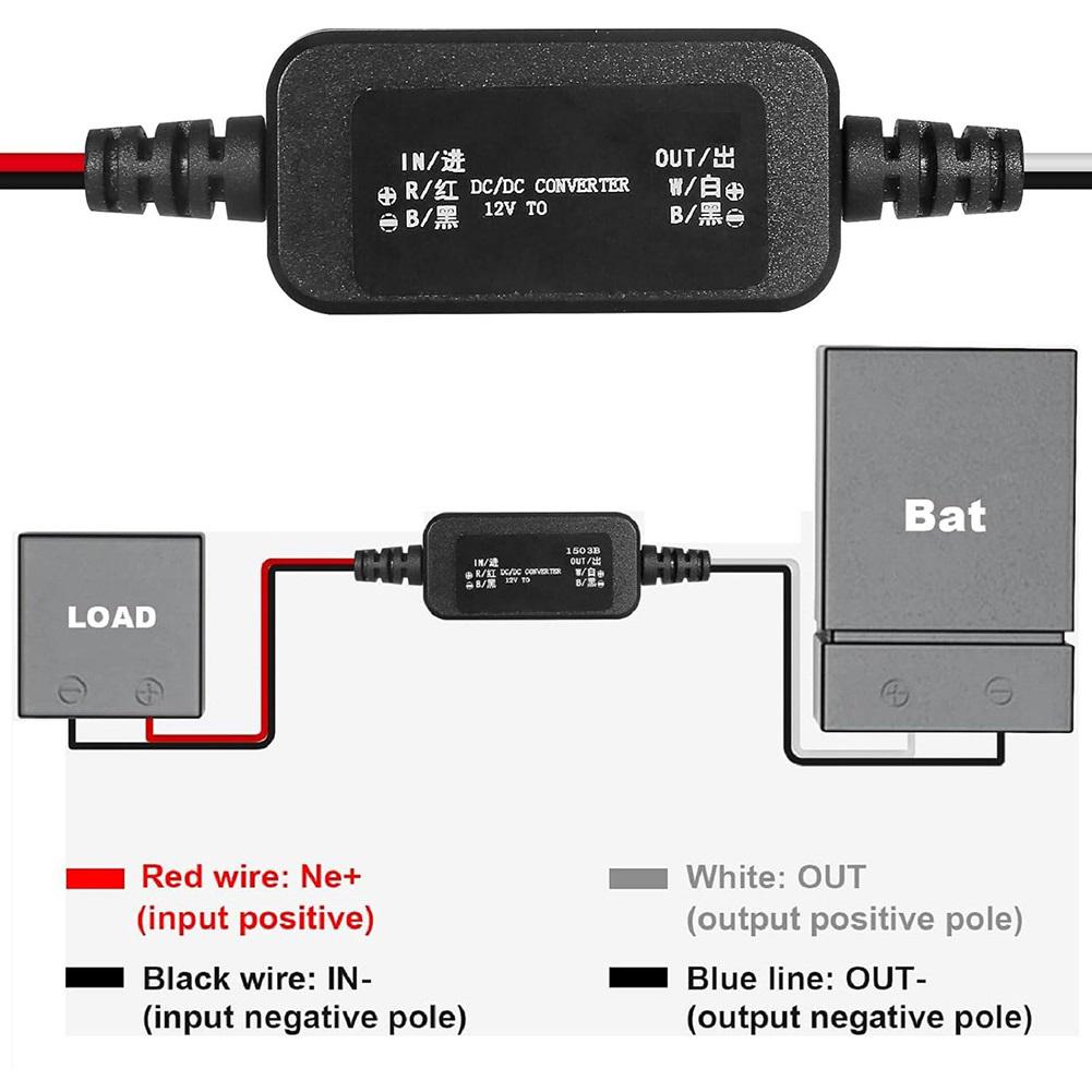 DC Voltage Reducer Converter 12V to 5V 3A Step Down Power Supply IP67 Rated for Industrial Automotive Applications