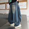 Boys' Fleece-lined Straight-leg Jeans - Spring/Autumn 2025 New Style Casual Pants for Kids