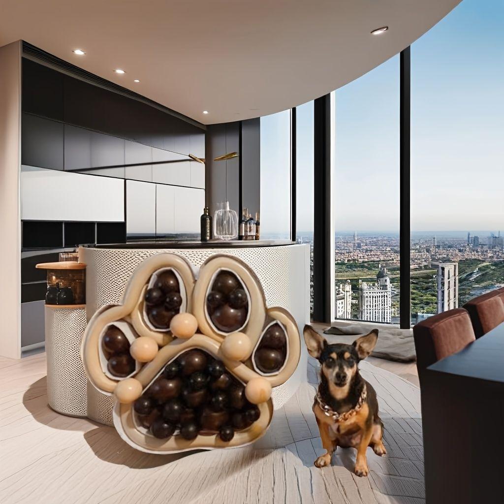 1Pcs 64cm DIY Dog paws Frame KT Board Without Balloons Pet Birthday Party Decorative for Party Anniversary Decoration