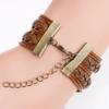 Vintage Handmade Leather Multi Layer Bracelet Butterfly Infinity Design Van Gogh Painting Crystal Bangle Jewelry Set
