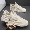 Fashion Men Shoes 2025 Spring Autumn New Fashion Breathable Mesh Non Slip Platform Sneakers Comfort Height Increase Sewing Casual Shoes