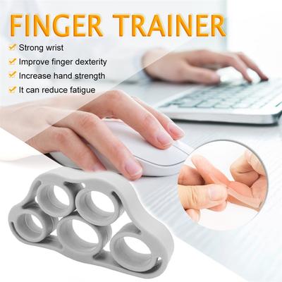 Silicone Finger Gripper Gym Hand Grip Resistance Band Wrist Stretcher Elastic Five Finger Expander Strength Trainer Exercise