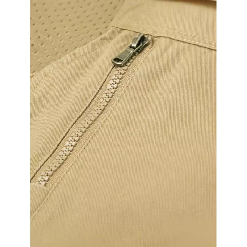 Men's Summer Lightweight Vests Outdoor Leisure Work Waistcoats Breathable Plus Size Causal Vests