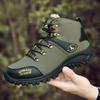 38-46 Men's Winter New Large Size Plus Velvet High Side Hiking Shoes Men's Hiking Shoes Cotton Shoes