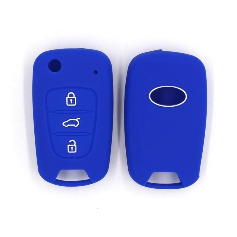 Modern Elantra & Renault 3-Button Folding Car Key Protective Cover