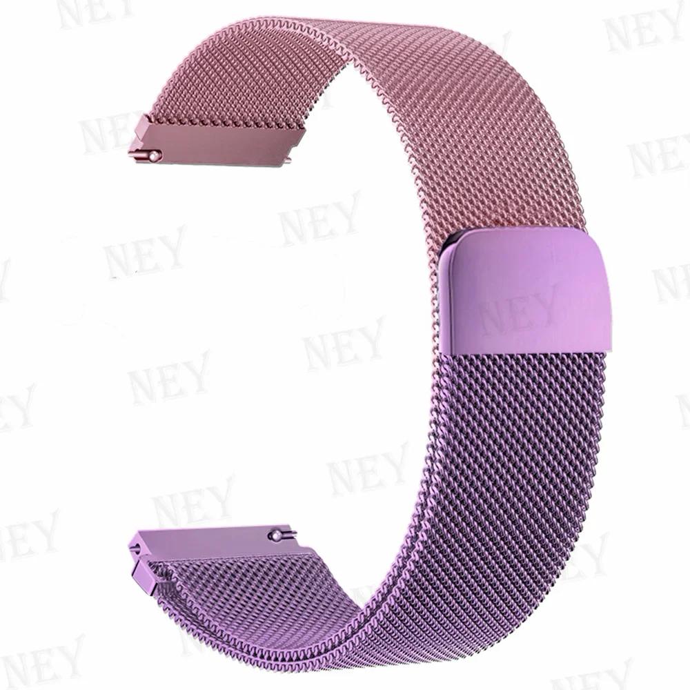 20mm/22mm Milanese Loop For Amazfit GTS/4/2e/3/2/GTS2 Mini/GTR 47mm/GTR2/3/4/Pro stratos Metal Bracelet Amazfit bip 3 pro strap