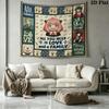 Spy Family Wall Tapestry Aesthetic Wall Hanging Printed Fabric Blanket Decorative Tapestries For Bedroom Living Room Home Decor