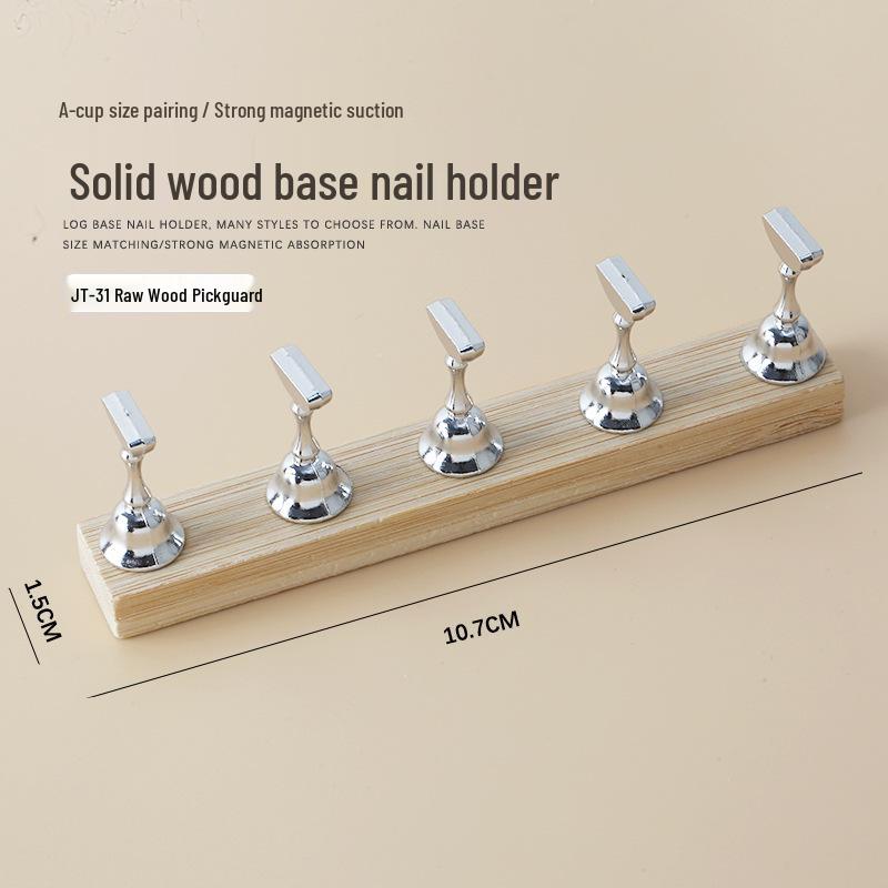 

Подставка для демонстрации нейл-арта из массива дерева и подставка-шахматная доска с магнитным держателем для ногтей