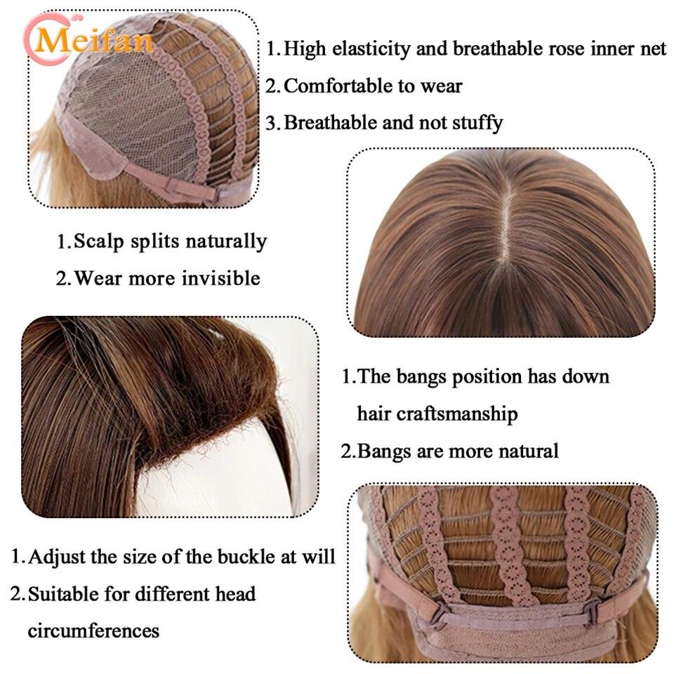 Synthetische lange Ombre bunte Cosplay Lolita Harajuku Perücke mit Pony natürliche wellige Halloween rosa lila blau tägliche Perücken