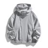 Minimalist Zipper Hooded Sweatshirt Men and Women 2026 Spring and Autumn Jacket Cardigan Loose Heavyweight Jacket Breathable Work Casual Jacket
