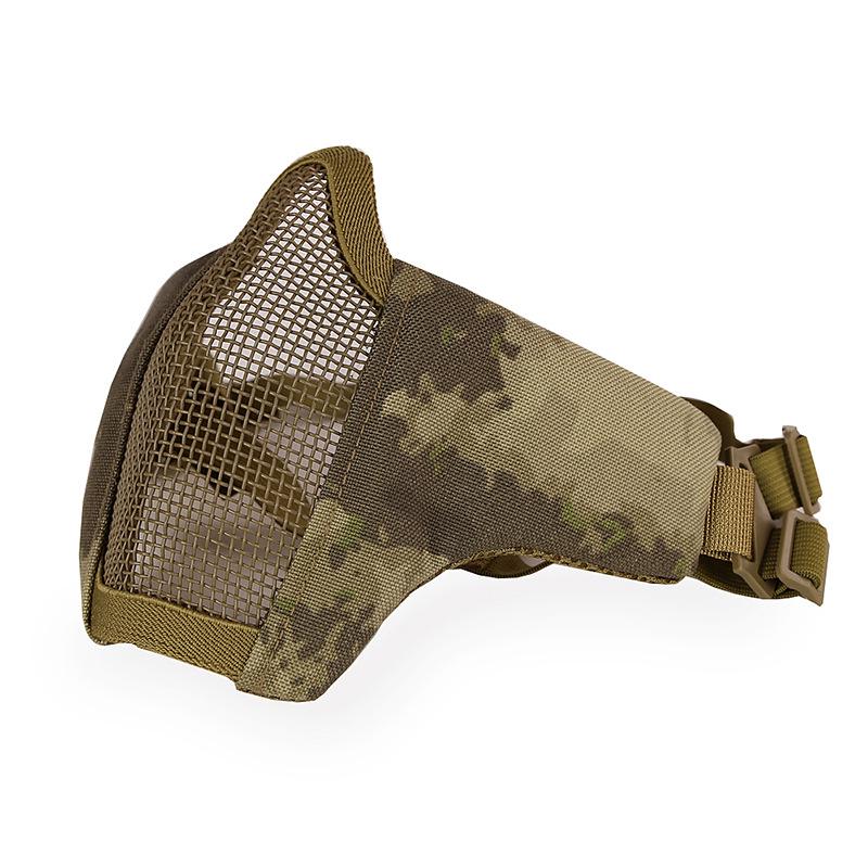 Outdoor Cycling Breathable Steel Wire Tactical Mask for CS Field Protection