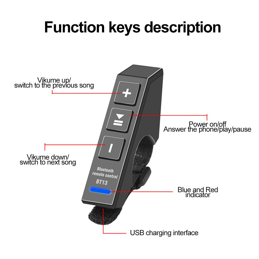 Mini Moto Bike Handlebar Controller for Smart Phone Earphone Motorcycle Helmet