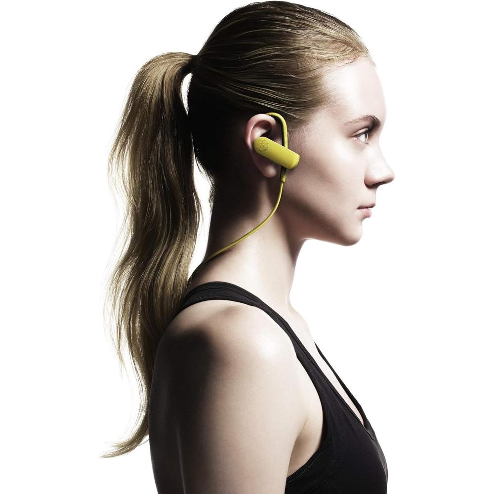 Audio Technica Sonicsport Wireless Earphones Waterproof Sports Bluetooth With Remote Control Mic Butterfly Yellow Ath Sport50bt Yl Butterfly Yellow