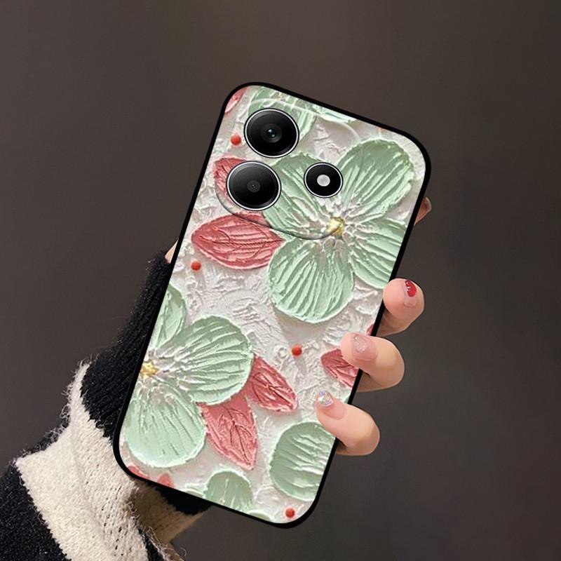 For Redmi Note 14 5G Case Cute Painted Silicone Soft TPU Phone Coque Capa For Redmi Note 14 4G Shockproof Fundas Bumper Cover